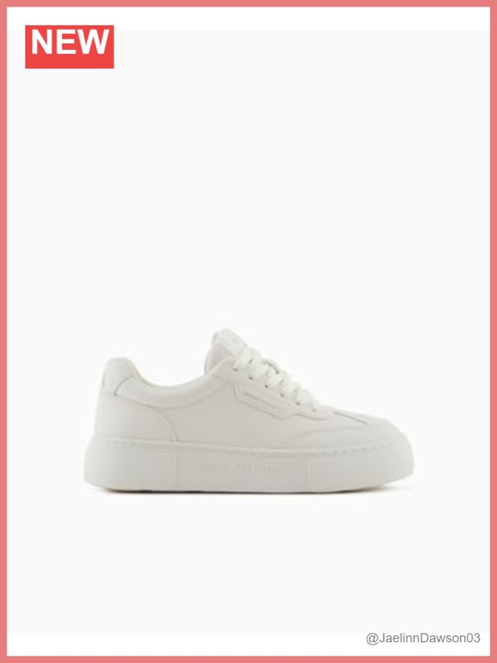 Armani Exchange Women's Kurt Low Top Lace Up Sneaker Polyester PU Sole Casual